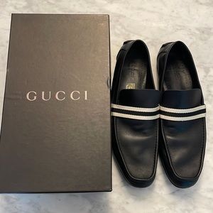 Mens Striped Gucci Loafer size 12 = size 45 read description